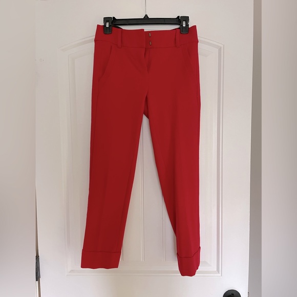 LOFT Marisa red pant - Picture 1 of 3